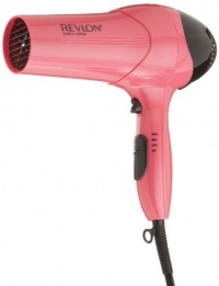 Revlon RV474 1875 Watt Ionic Styler Dryer, Pearlized Pink with Black Spray