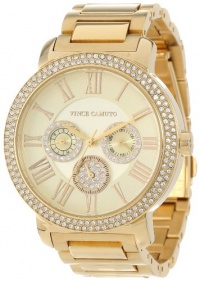 Vince Camuto Women's VC/5000CHGB Swarovski Crystal Accented Gold-Tone Multi-Function Bracelet Watch Vince Camuto Women's VC/5000CHGB Swarovski Crystal Accented Gold-Tone Multi-Function Bracelet Watch