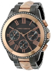 Vince Camuto Women's VC/5157RGTT Swarovski Crystal Accented Gunmetal and Rose Gold-Tone Pyramid Bracelet Watch Vince Camuto Women's VC/5157RGTT Swarovski Crystal Accented Gunmetal and Rose Gold-Tone Pyramid Bracelet Watch