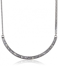 Kenneth Cole New York Geometric Pave Pave Crescent Necklace, 21 Kenneth Cole New York Geometric Pave Pave Crescent Necklace, 21