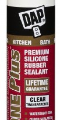 Dap 08781 10.1-Ounce Clear Silicon Plus Premium Silicone Rubber Sealant Dap 08781 10.1-Ounce Clear Silicon Plus Premium Silicone Rubber Sealant