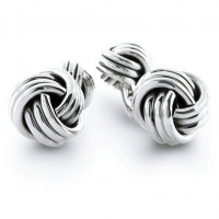 Bling Jewelry French Cufflinks Sterling Silver Love Knot Double Sided Bling Jewelry French Cufflinks Sterling Silver Love Knot Double Sided