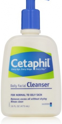 Cetaphil Daily Facial Cleanser, for normal to oily skin, 16.0 -Ounce Bottles (Pack of 2) Cetaphil Daily Facial Cleanser, for normal to oily skin, 16.0 -Ounce Bottles (Pack of 2)