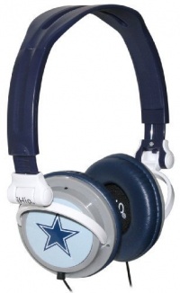 NFL Dallas Cowboys Lightweight Deep Bass Stereo Headphones NFL Dallas Cowboys Lightweight Deep Bass Stereo Headphones