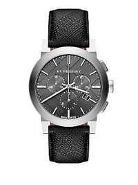 Burberry Black Dial Black Leather Mens Watch BU9362 Burberry Black Dial Black Leather Mens Watch BU9362