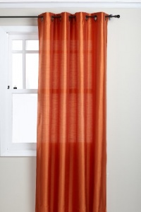Stylemaster Tribeca 56 by 120-Inch Faux Silk Grommet Panel, Mandarin Stylemaster Tribeca 56 by 120-Inch Faux Silk Grommet Panel, Mandarin