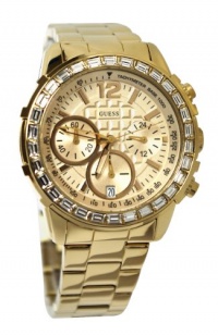 GUESS Women's U0016L2 Dazzling Sport Gold-Tone Chronograph Watch GUESS Women's U0016L2 Dazzling Sport Gold-Tone Chronograph Watch