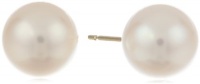 14k Gold White Freshwater Cultured AA Quality Pearl Earrings 14k Gold White Freshwater Cultured AA Quality Pearl Earrings