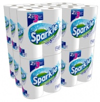 Sparkle Paper Towels, 24 Giant Rolls, Pick-A-Size, White Sparkle Paper Towels, 24 Giant Rolls, Pick-A-Size, White