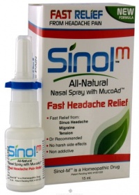 Sinol Headache Relief Spray, Migraine Cluster Tension (15 ml) Sinol Headache Relief Spray, Migraine Cluster Tension (15 ml)