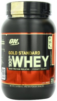 Optimum Nutrition 100% Whey Gold Standard, Delicious Strawberry, 2 Pound