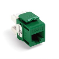 Leviton 61110-RV6 eXtreme 6+ QuickPort Connector, CAT 6, Green Leviton 61110-RV6 eXtreme 6+ QuickPort Connector, CAT 6, Green