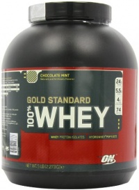 Optimum Nutrition 100% Whey Gold Standard, Chocolate Mint, Net WT. 5 LB Optimum Nutrition 100% Whey Gold Standard, Chocolate Mint, Net WT. 5 LB