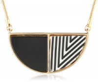 Kenneth Cole New York Striped Geometric Pendant Necklace, 19 Kenneth Cole New York Striped Geometric Pendant Necklace, 19