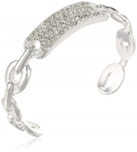 Kenneth Cole New York Bracelet Item Silver Pave Identification Cuff Bracelet, 6 Kenneth Cole New York Bracelet Item Silver Pave Identification Cuff Bracelet, 6