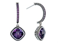 Balissima By Effy Collection Sterling Silver Amethyst and Pink Sapphire Earrings Balissima By Effy Collection Sterling Silver Amethyst and Pink Sapphire Earrings