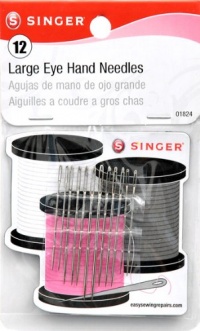 Singer Large Eye Hand Needles with Storage Magnet' Assorted Sizes Singer Large Eye Hand Needles with Storage Magnet' Assorted Sizes