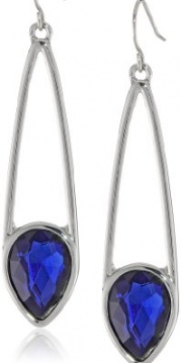 Kenneth Cole New York Marquis Stone Faceted Blue Gem Long Drop Earrings Kenneth Cole New York Marquis Stone Faceted Blue Gem Long Drop Earrings