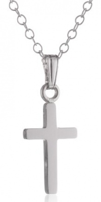 Sterling Silver Children's Petite Cross Pendant, 13 Sterling Silver Children's Petite Cross Pendant, 13