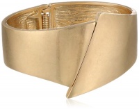 Kenneth Cole New York Metal Edge Geometric Bypass Hinged Bangle Bracelet, 7.5