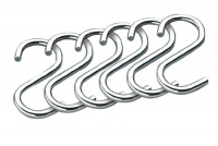 Kuchenprofi Chrome Plated 2-Inch S Hooks, Set of 6 Kuchenprofi Chrome Plated 2-Inch S Hooks, Set of 6