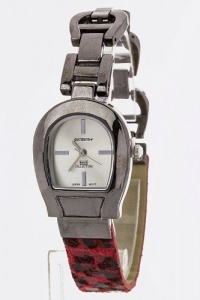 LAUREN SPADE Leopard Print Bracelet Watch (Gunmetal/Red) LAUREN SPADE Leopard Print Bracelet Watch (Gunmetal/Red)
