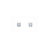 .925 Sterling Silver Rhodium Plated 2mm Round CZ Solitaire Basket Stud Earrings for Baby and Children with Screw-back .925 Sterling Silver Rhodium Plated 2mm Round CZ Solitaire Basket Stud Earrings for Baby and Children with Screw-back