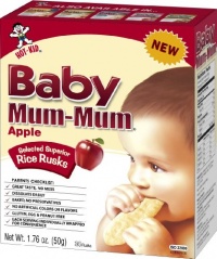 Hot-Kid Baby Mum-Mum Apple Flavor Rice Biscuit, 24-pieces (Pack of 6) Hot-Kid Baby Mum-Mum Apple Flavor Rice Biscuit, 24-pieces (Pack of 6)
