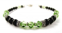 Damali Faux Black Pearl Beaded Crystal Birthstone Bracelets Damali Faux Black Pearl Beaded Crystal Birthstone Bracelets