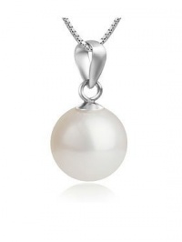 925 Sterling Silver 12 Mm Large Size Pearl Slider Pendant. Includes Flexible Loop Fits All Chains 925 Sterling Silver 12 Mm Large Size Pearl Slider Pendant. Includes Flexible Loop Fits All Chains