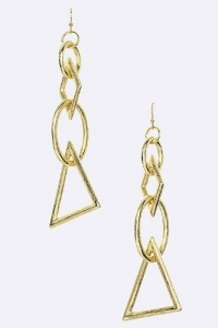 TRENDY FASHION Asymmetrical Chain Loop Drop Earrings BY FASHION DESTINATION | (Gold) TRENDY FASHION Asymmetrical Chain Loop Drop Earrings BY FASHION DESTINATION | (Gold)