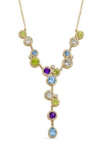 Effy Jewlery 14K Yellow Gold Diamond & Mix Stone Necklace, 7.21 TCW Effy Jewlery 14K Yellow Gold Diamond & Mix Stone Necklace, 7.21 TCW