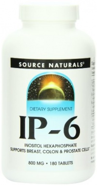 Source Naturals IP-6 Inositol Hexaphosphate, 800mg, 180 Tablets Source Naturals IP-6 Inositol Hexaphosphate, 800mg, 180 Tablets