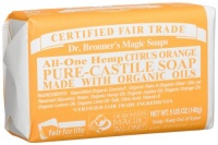 Dr. Bronner's Magic Soaps Pure-Castile Soap, All-One Hemp Citrus Orange, 5-Ounce Bars (Pack of 6) Dr. Bronner's Magic Soaps Pure-Castile Soap, All-One Hemp Citrus Orange, 5-Ounce Bars (Pack of 6)