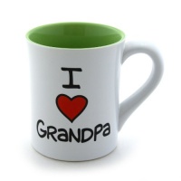 Enesco 4026596 Our Name Is Mud by Lorrie Veasey I Heart Grandpa 16-Ounce Mug, 4-1/2-Inch Enesco 4026596 Our Name Is Mud by Lorrie Veasey I Heart Grandpa 16-Ounce Mug, 4-1/2-Inch