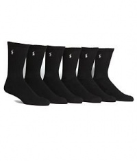 Polo 6 Pack Crew Sock Polo 6 Pack Crew Sock