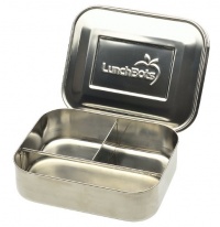 LunchBots Trio Stainless Steel Food Container, Stainless Steel LunchBots Trio Stainless Steel Food Container, Stainless Steel
