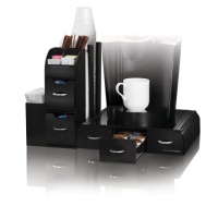 Mind Reader Combine 2-Piece Coffee and Accessory Station, Black Mind Reader Combine 2-Piece Coffee and Accessory Station, Black