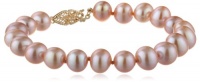 14k Gold White Freshwater Cultured AA Quality 8.5-9mm Pearl Bracelet 14k Gold White Freshwater Cultured AA Quality 8.5-9mm Pearl Bracelet