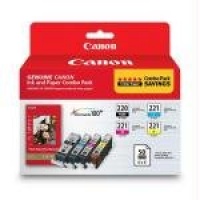 Canon PGI-5/ CLI-8 CMY Ink with PP-201 (50 Sheets) Combo Pack (0628B027AA) Canon PGI-5/ CLI-8 CMY Ink with PP-201 (50 Sheets) Combo Pack (0628B027AA)