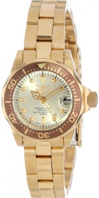Invicta Women's 12527 Pro-Diver 18k Gold Ion-Plated Stainless Steel and Champagne Dial Bracelet Watch Invicta Women's 12527 Pro-Diver 18k Gold Ion-Plated Stainless Steel and Champagne Dial Bracelet Watch