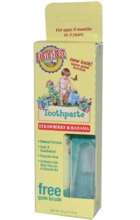 Jason Natural Toddler Toothpaste Strawberry and Banana 1.60 oz Jason Natural Toddler Toothpaste Strawberry and Banana 1.60 oz