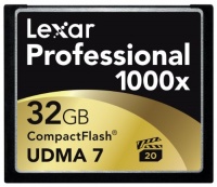 Lexar Professional 1000x 32GB CompactFlash Card LCF32CTBNA1000 Lexar Professional 1000x 32GB CompactFlash Card LCF32CTBNA1000