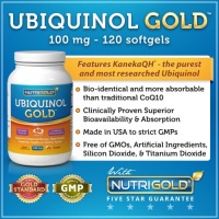 Ubiquinol GOLD, 100 mg, 120 Softgels - Kaneka QH Ubiquinol CoQ10 Ubiquinol GOLD, 100 mg, 120 Softgels - Kaneka QH Ubiquinol CoQ10