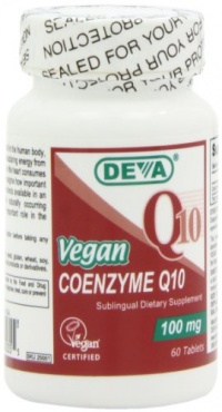 Deva Vegan Vitamins Coenzyme Q10 - 100 Mg - Sublingual, 60-Count Deva Vegan Vitamins Coenzyme Q10 - 100 Mg - Sublingual, 60-Count