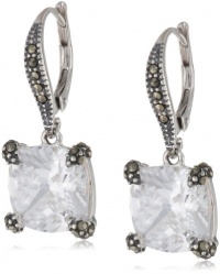 Judith Jack Aurora Sterling Silver, Marcasite and Cubic-Zirconia Drop Earrings Judith Jack Aurora Sterling Silver, Marcasite and Cubic-Zirconia Drop Earrings