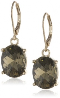 Anne Klein Be Jeweled Gold-Tone Smokey Topaz Lever Back Drop Earrings Anne Klein Be Jeweled Gold-Tone Smokey Topaz Lever Back Drop Earrings