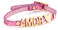 BCBGeneration Pink and Rose Gold Amor Glitter Mini Affirmation Bracelet BCBGeneration Pink and Rose Gold Amor Glitter Mini Affirmation Bracelet
