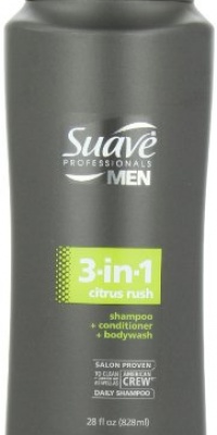 Suave Professionals mens, shampoo/conditioner/body wash, 3 in 1, citrus rush, 28oz Suave Professionals mens, shampoo/conditioner/body wash, 3 in 1, citrus rush, 28oz