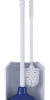 LDR 167 4766WT Tahoe Plunger and Brush Combo Caddy, White LDR 167 4766WT Tahoe Plunger and Brush Combo Caddy, White